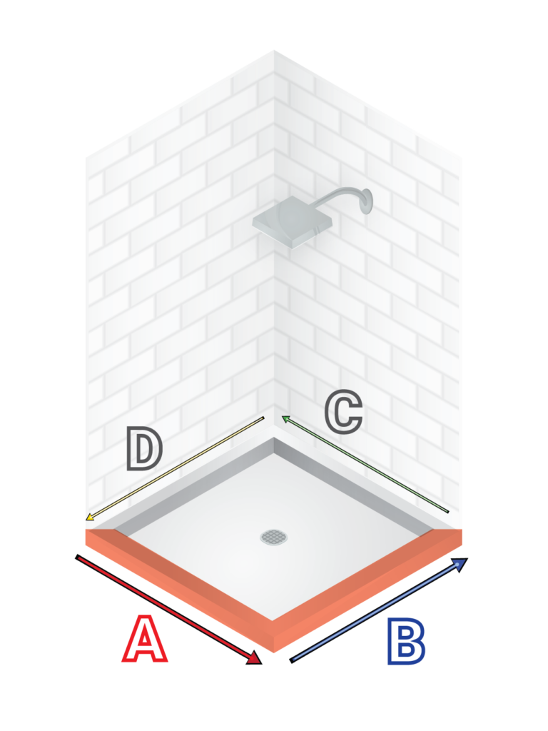Shower Curb Built With Foam
