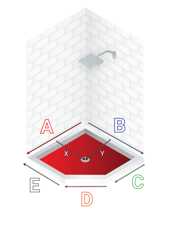 Neo Angle Shower Base Built With Foam