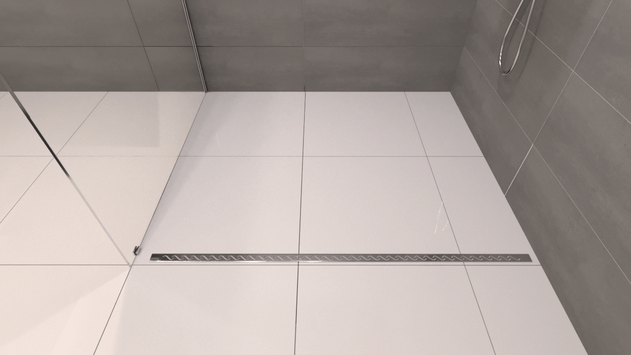 Recessed shop shower drain